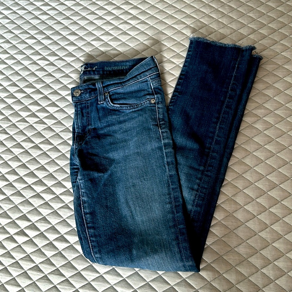 7 For All Mankind Roxanne Jeans Women's 26 Blue Medium Wash Skinny Leg